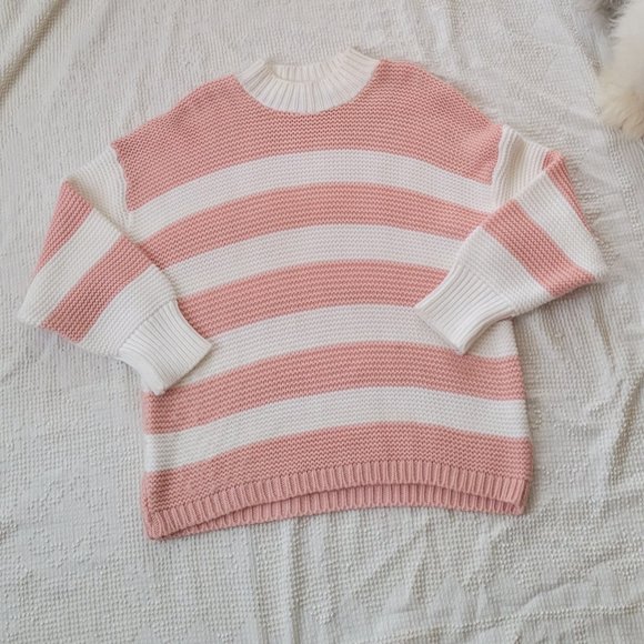 Pink Striped Sweater - Picture 3 of 6